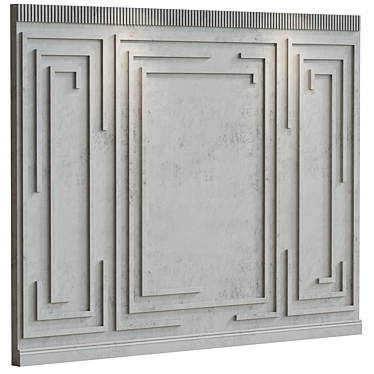 Decorative Plaster with Molding #011 3D model image 1 