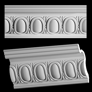 Elegant Curtain Rods - Home Decor 3D model image 1 