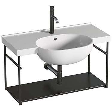 Globo Mode Wall Hung Basin 3D model image 1 