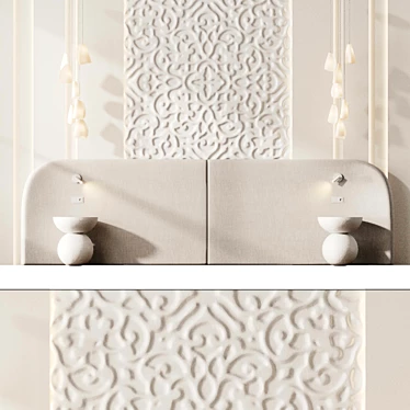 Ornamental 3D Wall Panel 019 3D model image 1 