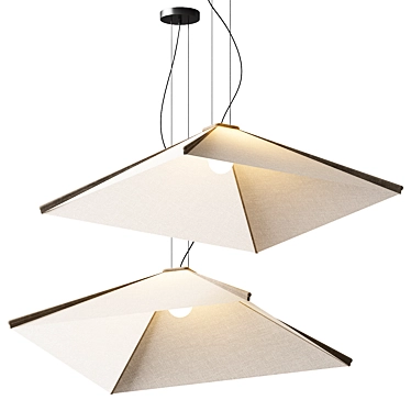 Modern Elegance: Salina Suspension Lamp 3D model image 1 