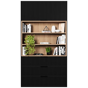 Versatile Modular Bookcase & Rack 3D model image 1 