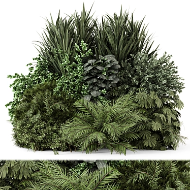 Lush Outdoor Plants Bush Collection 3D model image 1 