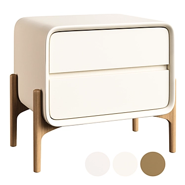 Bedside Cabinet, Various Colors & Sizes 3D model image 1 