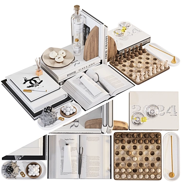 Designer 3D Decor Set Bundle 3D model image 1 