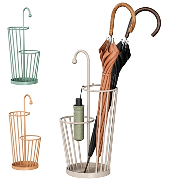 Colorful Umbrella Stand Rack  

Translated Description: 
Umbrella stand in three colors. 3D model image 1 