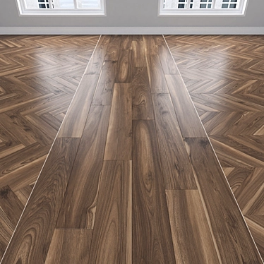 OAK Parquet Flooring Kit 3D model image 1 