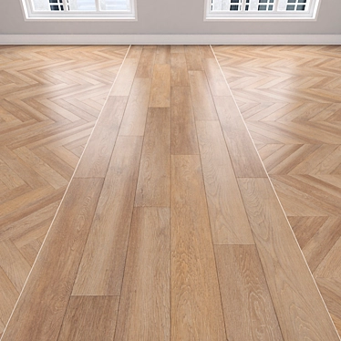 Oak Parquet Collection - Three Varieties 3D model image 1 