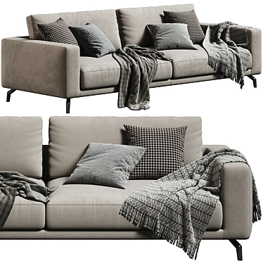 Luxury Marac Lione Sofa Set 3D model image 1 