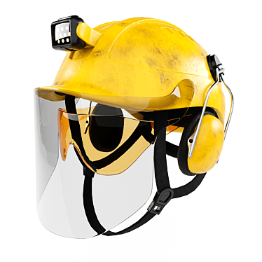 Advanced Safety Helmet OBJ Vray 3D model image 1 