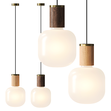 Tala Oblo Pendant Light - Sleek Elegance 3D model image 1 