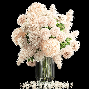 Spring Blooms Collection Vase 3D model image 1 