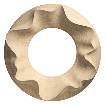 Sculptural Circle Art Piece 3D model image 1 