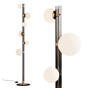 Elegant Judith Fl Floor Lamp 3D model image 1 