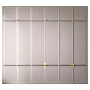 Evert Art Deco Entryway Wardrobe 3D model image 1 