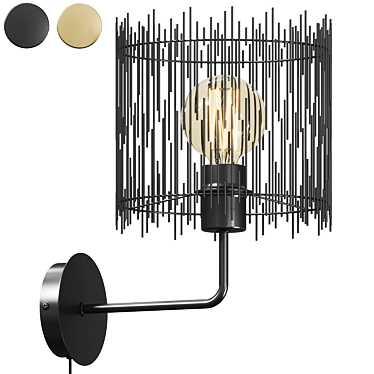 Modern Minimalist Wall Sconce 3D model image 1 