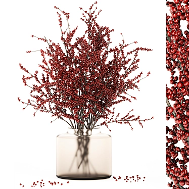 Red Berry Bouquet Set 347 3D model image 1 