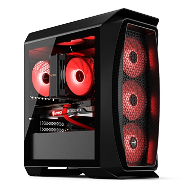 Mini Gaming PC | RGB Lighting | V-Ray 3D model image 1 