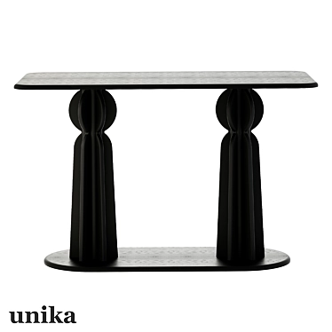 Kaktus Black Rectangular Table 3D model image 1 