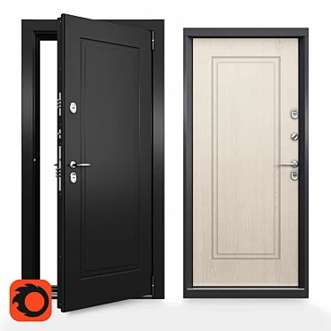  Dual-Thermal Exterior Door 3D model image 1 