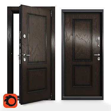 Snegir PRO Weather Resistant Door 3D model image 1 