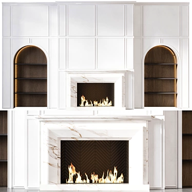 Modern Fireplace No14 3D model image 1 