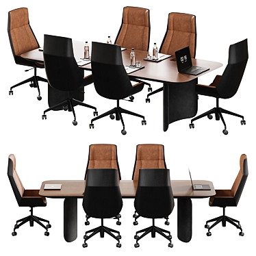 Modern Meeting Table with Style 3D model image 1 