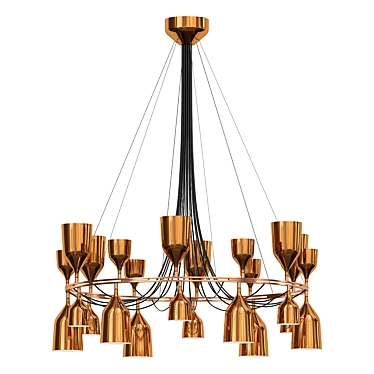 Elegant Copacabana Queen Pendant Light 3D model image 1 