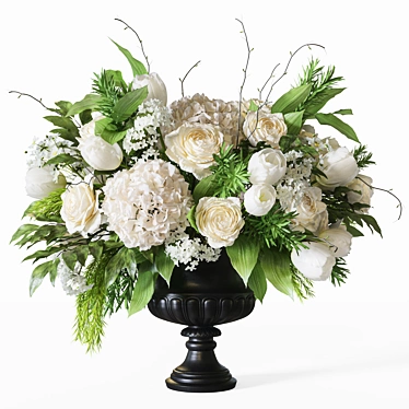 Modern Floral Decor Set 072 3D model image 1 