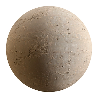 Displacement Modifier Concrete Texture Kit 3D model image 1 