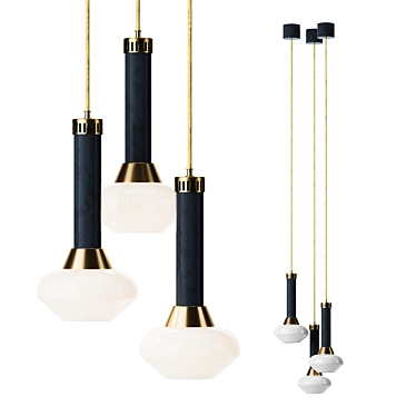 Parma Wooddi Pendant Light 3D model image 1 