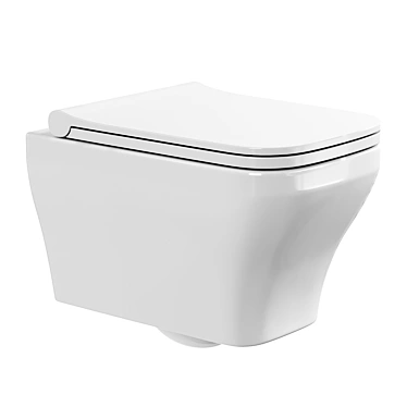 Allen Brau Infinity Wall-Hung Toilet 3D model image 1 