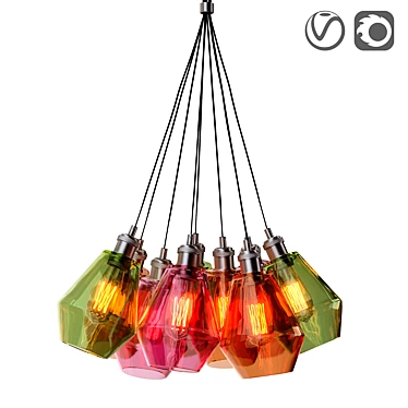 Customizable Pendant Light Genesis 3D model image 1 