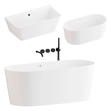 Aquabella Baths and Falper Mixers 3D model image 1 