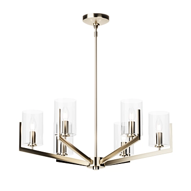 Kichler Adjustable Rod Chandelier 3D model image 1 