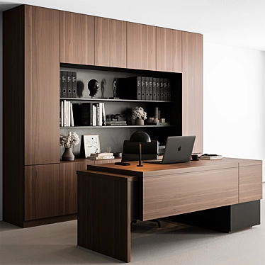 Executive Boss Office Desk 563 3D model image 1 