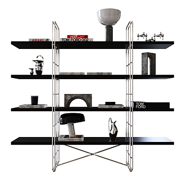 Versatile Ikea Ęńetri Bookcase 3D model image 1 