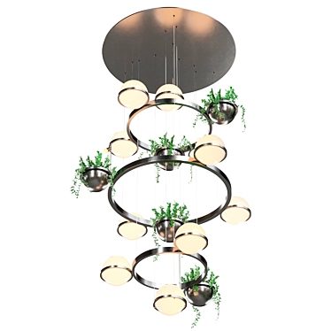 Luminous GRO RING Pendant Light 3D model image 1 