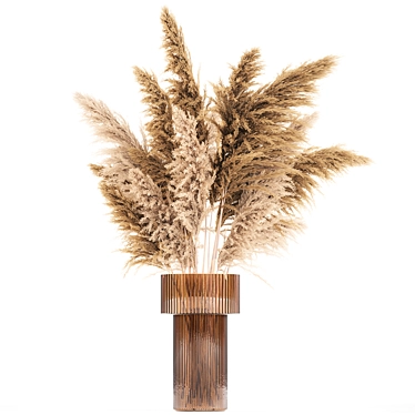 Luxury Pampas Grass Bouquet 3D model image 1 