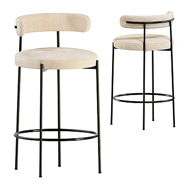 Liberda Bar Stool - Chic Magnet 3D model image 1 