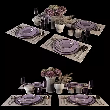 Violet Table Setting