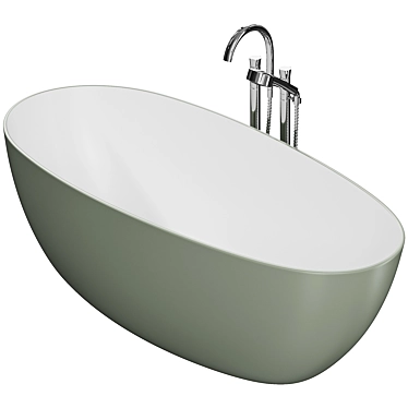 Modern Antao Freestanding Bath 3D model image 1 