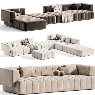 Modern Modular Hero Sofa Lago 3D model image 1 