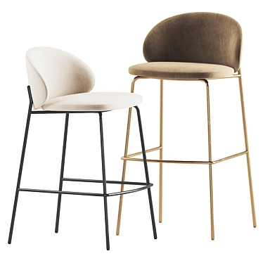 Modern Princeton Barstool Boconcept 3D model image 1 