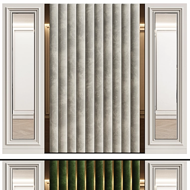 Luxury Neoclassical Wall Panels 3D model image 1 