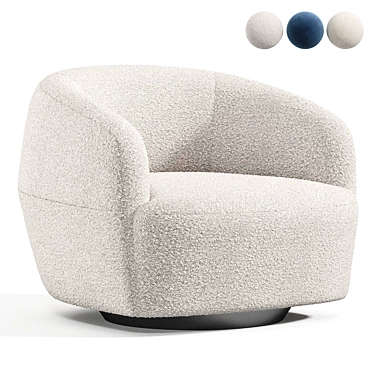 Sleek 2015 Sumo Lounge Chair 3D model image 1 