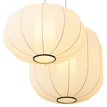  Knit Lantern Pendant Light 3D model image 1 