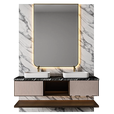 Luxury Bathroom 3D Model Kit 3D model image 1 