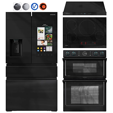 Samsung Smart Home Appliance Set 3D model image 1 