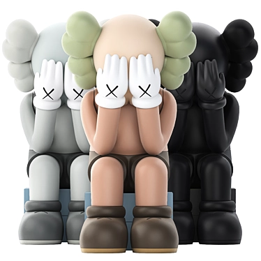 Limited Edition KAWS Vinyl Figure 3D model image 1 